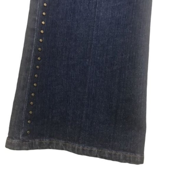 LAUREN RALPH LAUREN Studded Denim Blue Jeans 34x32 - Picture 4 of 10